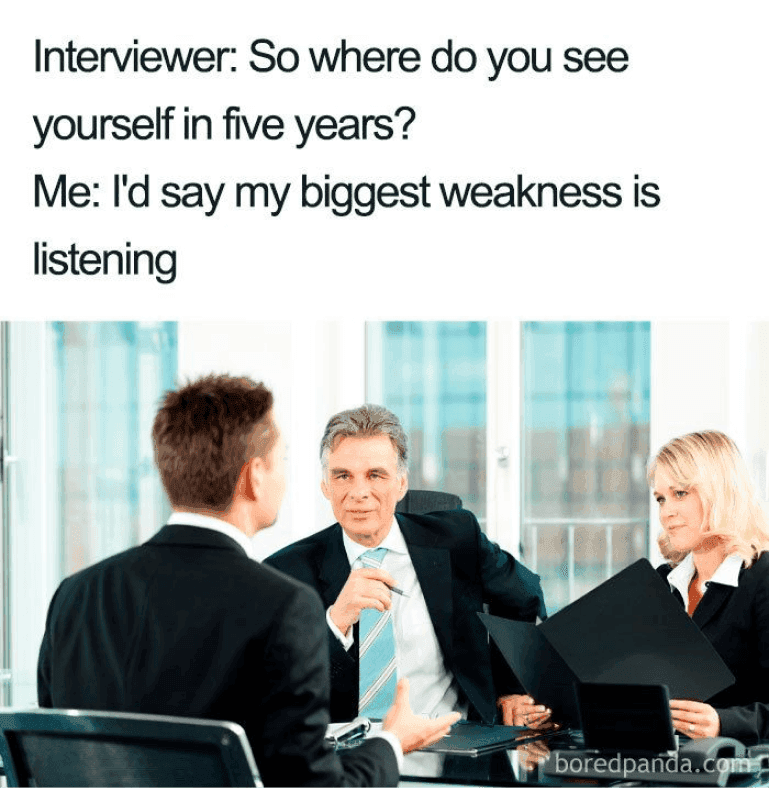 Recruiting meme - my biggest weakness