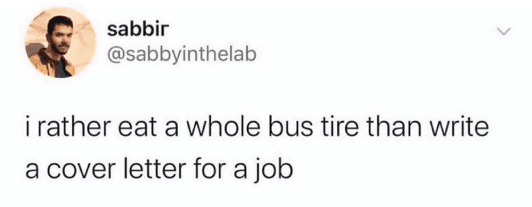 Recruiting meme - eat a bus tire