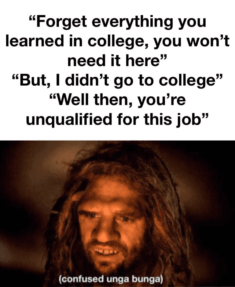 Recruiting meme - Caveman