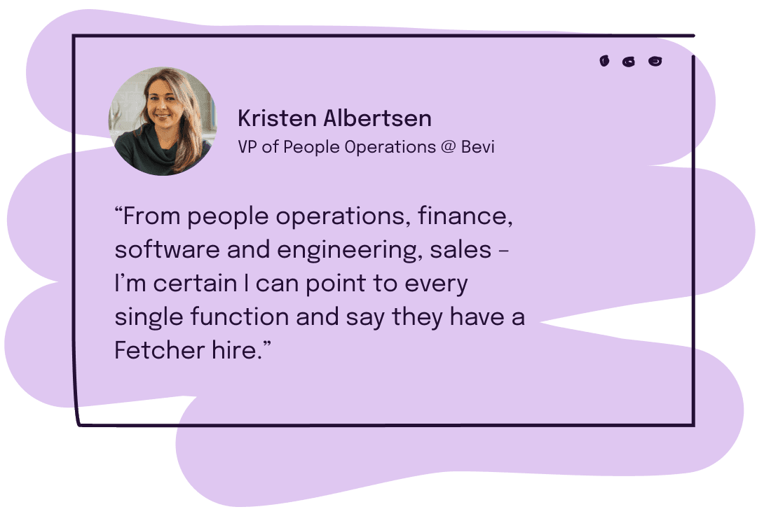 Kristen Albertsen from Bevi quote