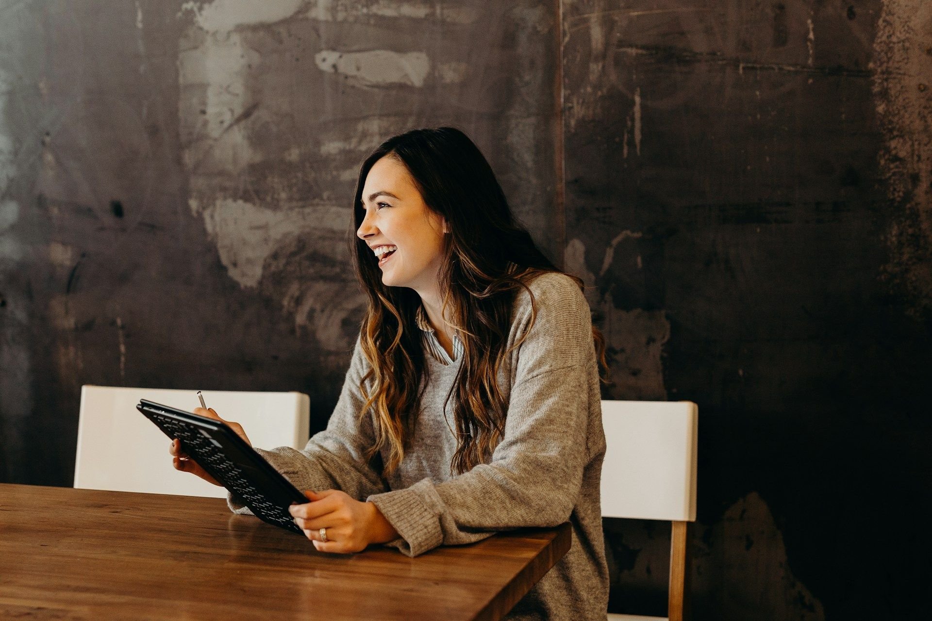 Smiling recruiter