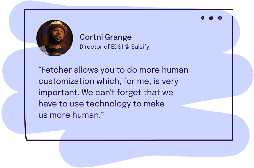 Quote from Cortni Grange, Director of ED&I @ Salsify